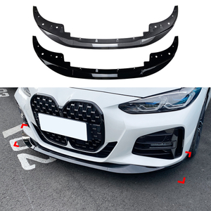 AMP-Z Front Bumper Lip Spiltter For BMW 4 Series G22 G23 G26 M Sport 2020+