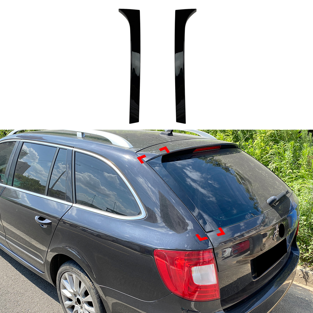 AMP-Z Rear Roof Wing Side Spoiler For Skoda Superb B6 Estate 2008-2015