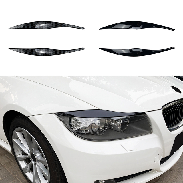 AMP-Z Headlight Eyebrows Eyelids Sticker For BMW 3 Series E90 E91 2005-2012