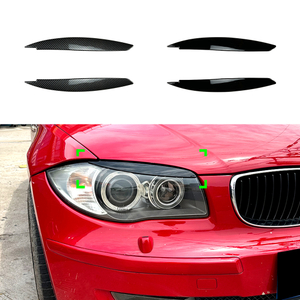 AMP-Z Headlight Eyebrows Eyelids Sticker For BMW 1 Series E81 E82 E87 E88 2006-2013