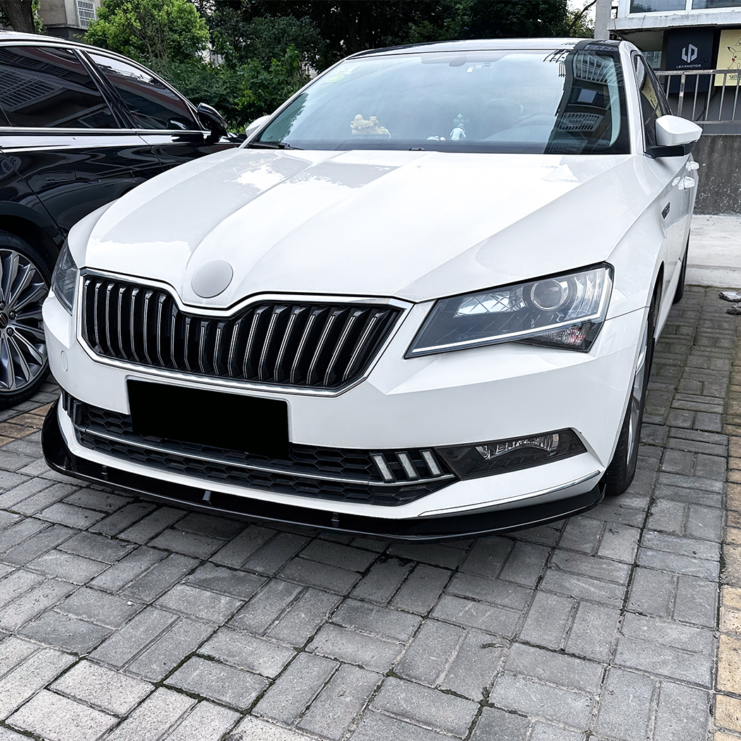 AMP-Z Front Bumper Lip Spiltter For Skoda Superb B8 2016-2018