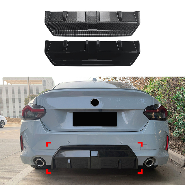 AMP-Z Rear Bumper Spoiler Lip For BMW 2 Series Coupe G42 M Sport 2022+