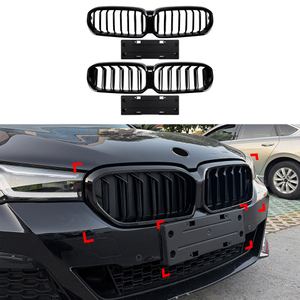 AMP-Z Front Bumper Grille Grill For BMW 5 Series G30 G31 Facelift 2021-2023
