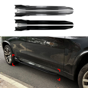AMP-Z Side Skirt Rocker Panel Splitter Lip For BMW X5 F15 M Sport 2014-2018