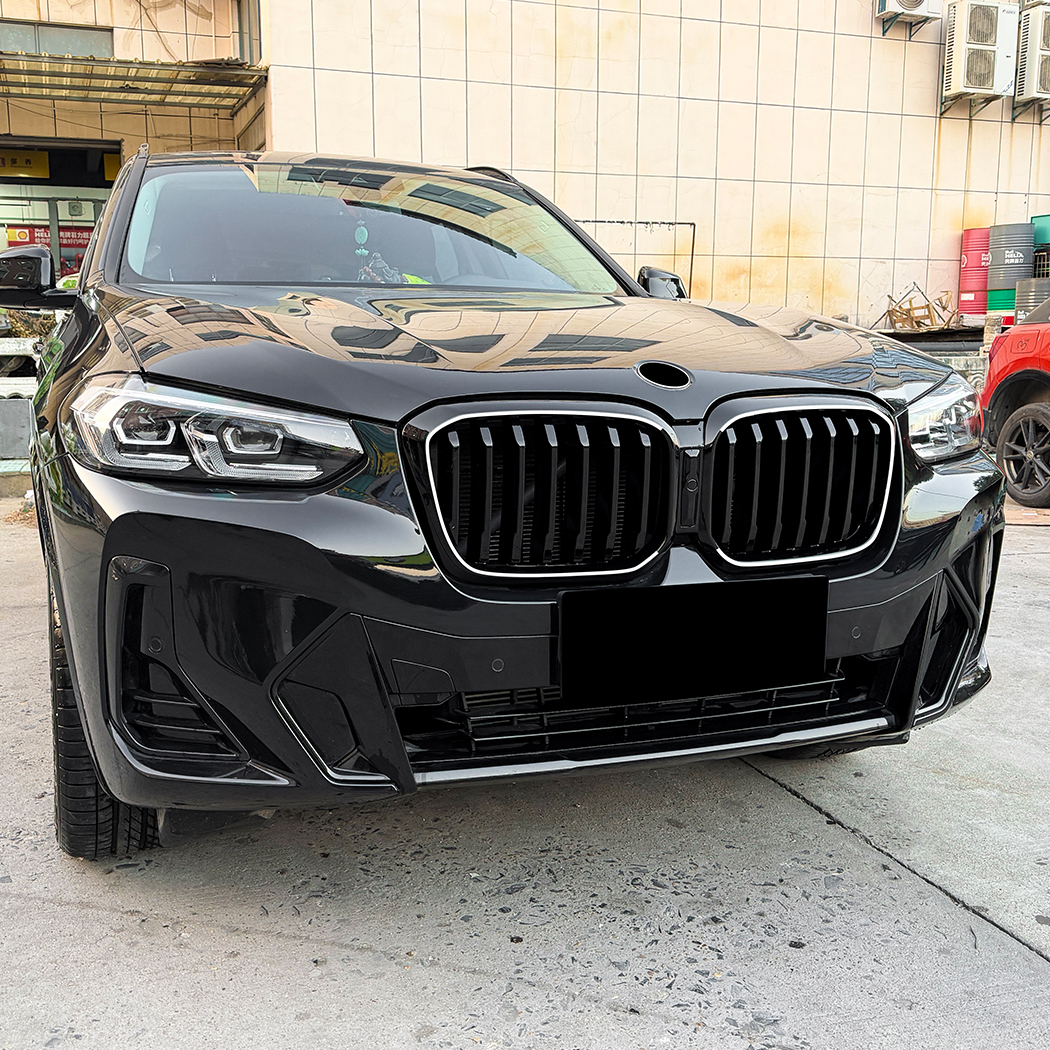 AMP-Z Front Bumper Grille Grill With Lights For BMW X3 G01 X4 G02 LCI 2022-2024