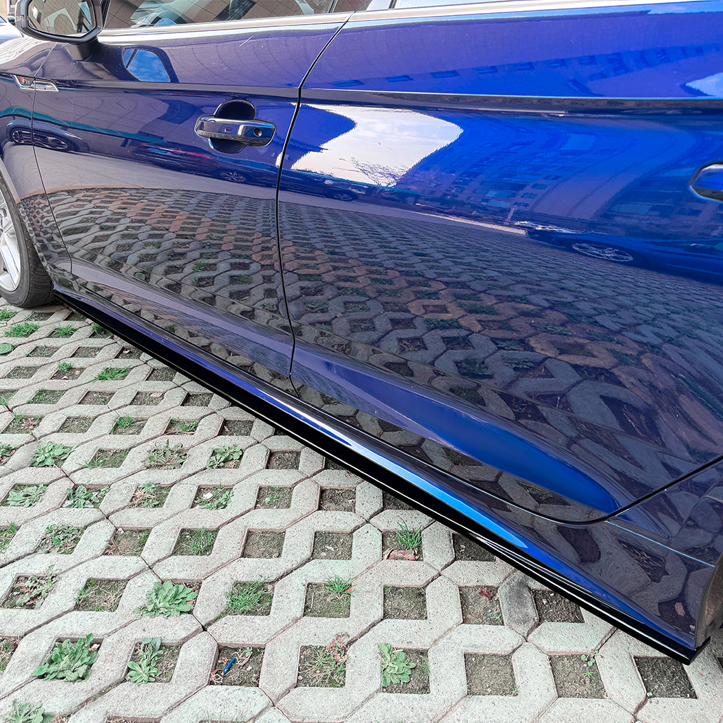 AMP-Z Side Skirt Rocker Panel Splitter Lip For Audi A5 S5 F5 Facelift Sportback 4-Doors 2021-2024