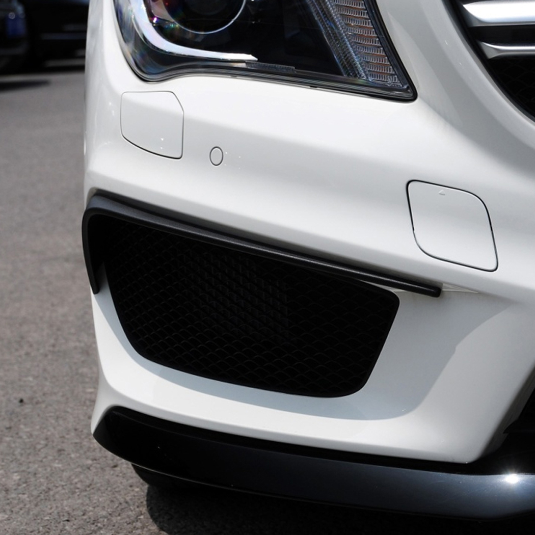 AMP-Z Front Bumper Fins Spoiler Canards For Mercedes Benz CLA Class C117 X117 Pre-Facelit AMG-line 2013-2015