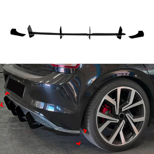 AMP-Z Rear Bumper Spoiler Diffuser Valance Lip For Volkswagen VW Polo MK6 GTI 2019-2021