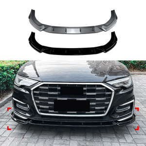 AMP-Z Front Bumper Lip Spiltter For Audi A6 C8 Sline 2018-2025