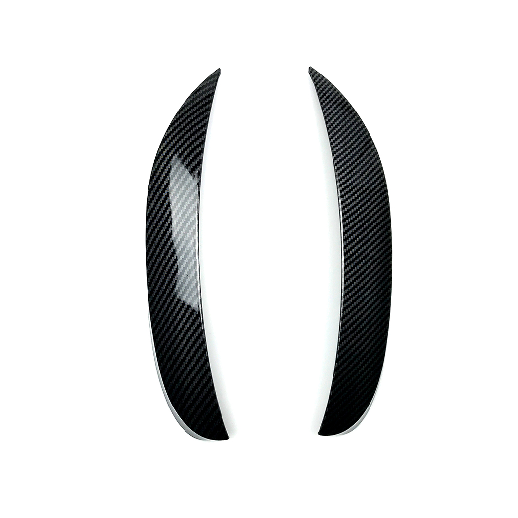 AMP-Z Front Bumper Fins Spoiler Canards For Mercedes Benz C Class W205 C205 S205 Facelift AMG-Line 2015-2018