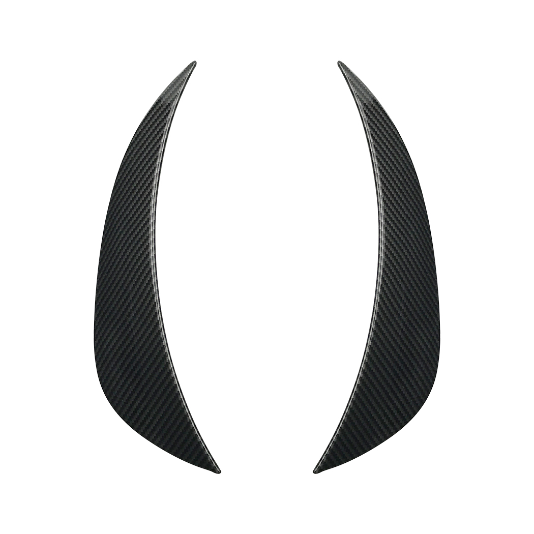 AMP-Z Front Bumper Fins Spoiler Canards For Mercedes Benz C Class W205 C205 S205 Pre-Facelift AMG-Line 2015-2018