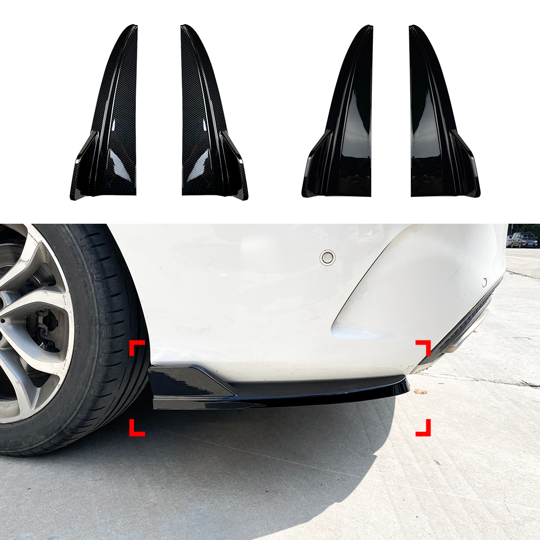 AMP-Z Rear Side Splitter Sticker For Mercedes Benz W205 Sedan 2015-2021