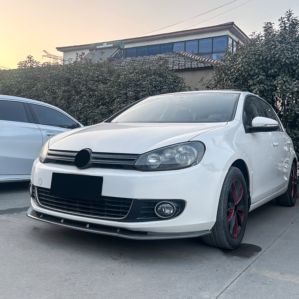 AMP-Z Front Bumper Lip Spiltter For VW Volkswagen Golf MK6 Standard 2008-2012