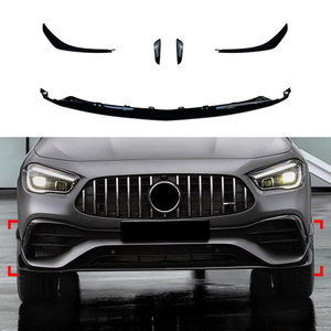 AMP-Z Front Bumper Fins Spoiler Canards For Mercedes Benz GLA Class GLA 180 200 220 GLA35 GLA45 H247 AMG-Line 2020+