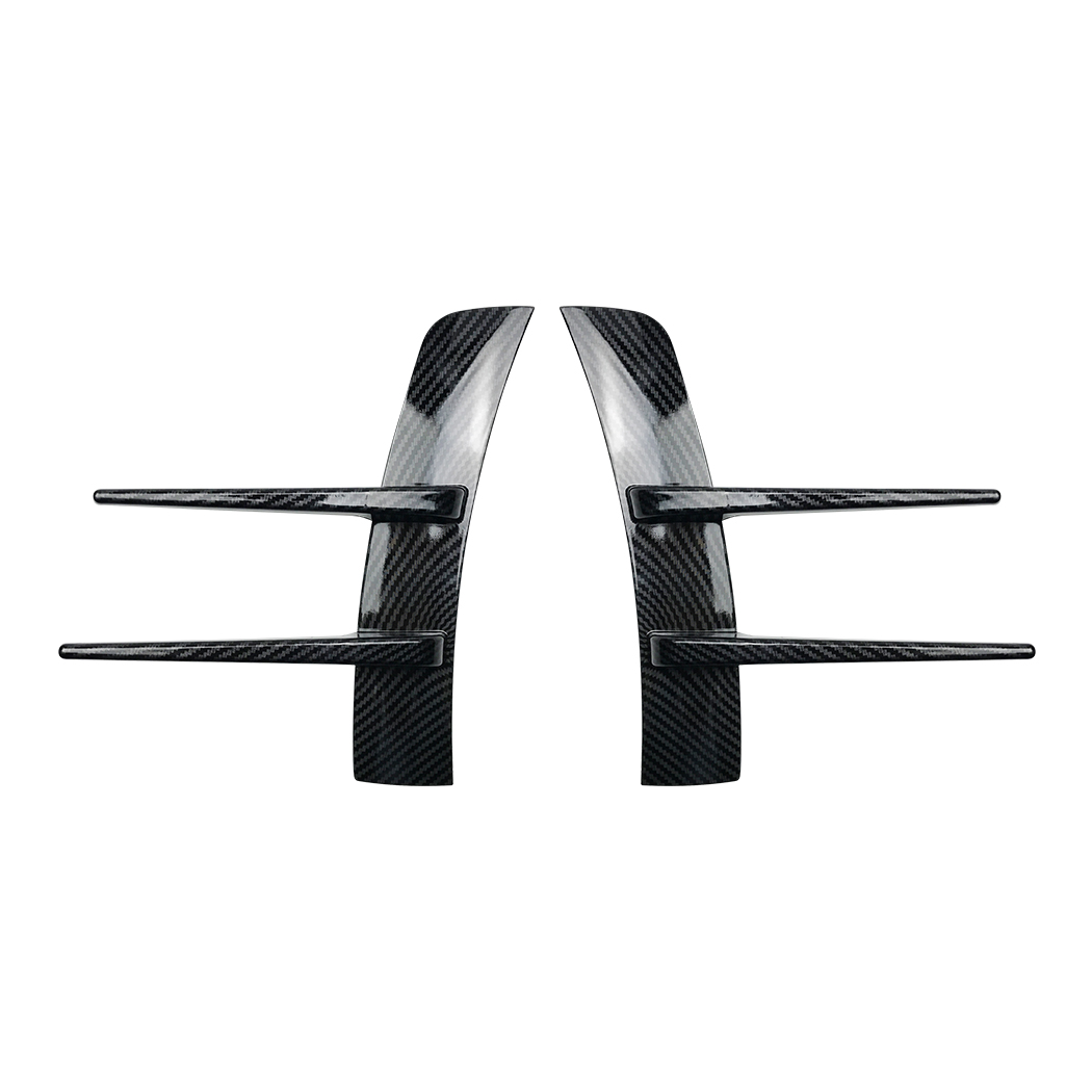 AMP-Z Front Bumper Fins Side Spoiler Canards (Type B) For Mercedes Benz A Class W177 Hatchback/Sedan AMG Line 2018+