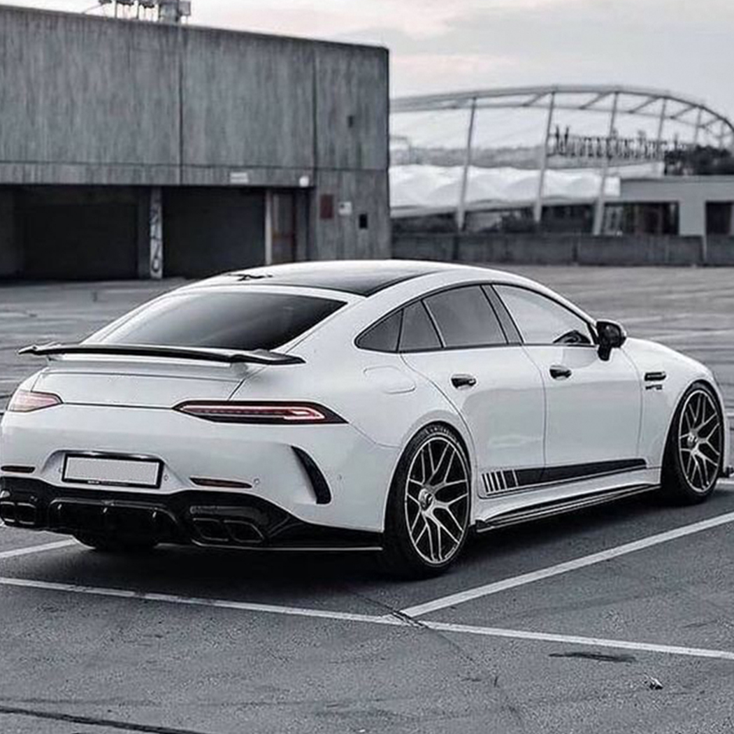 AMP-Z Rear Bumper Fins Spoiler Canards For Mercedes Benz AMG GT50 GT63