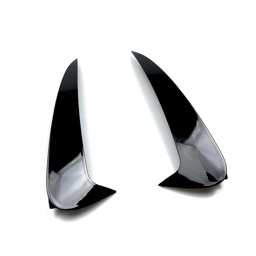 AMP-Z Rear Bumper Fins Spoiler Canards For Mercedes Benz C Class C205 2015-2021