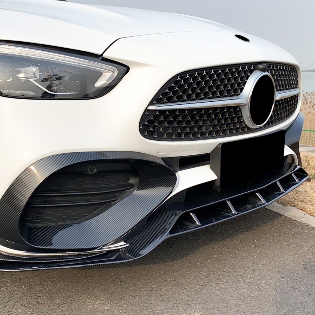 AMP-Z Front Bumper Lip Spiltter For Mercedes Benz C Class W206 AMG Line 2022+