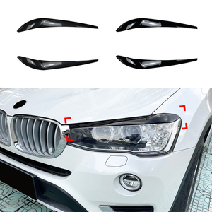 AMP-Z Headlight Eyebrows Eyelids Sticker For BMW X3 F25 X4 F26 2014-2017