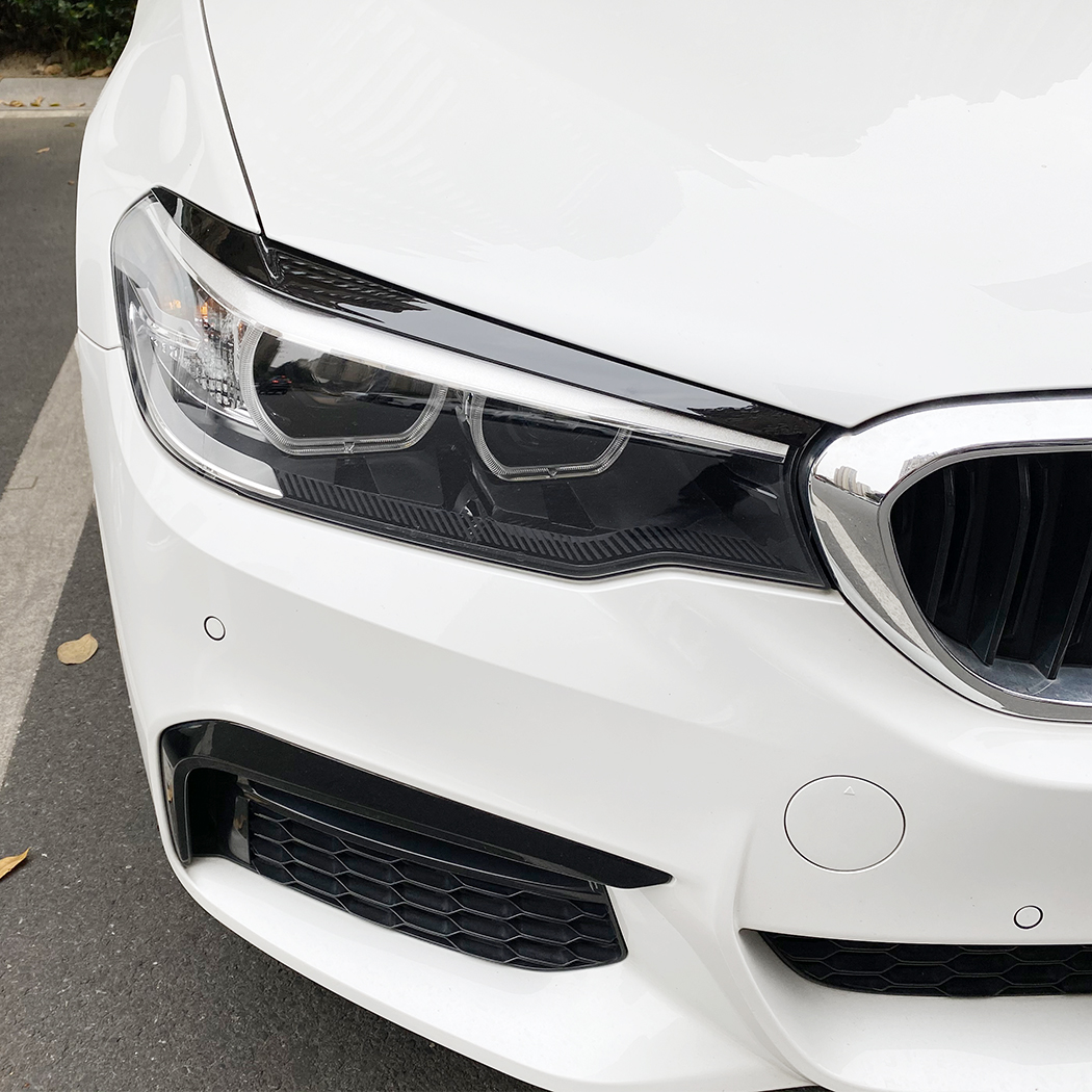 AMP-Z Headlight Eyebrows Eyelids Sticker For BMW 5 Series G30 G31 Pre-Facelift 2017-2020