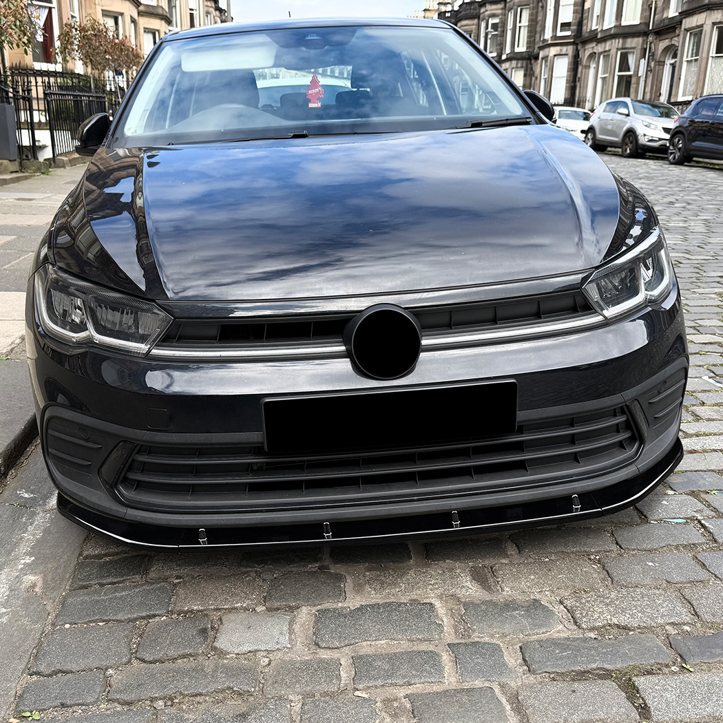 AMP-Z Front Bumper Lip Spiltter For VW Volkswagen Polo 2022+