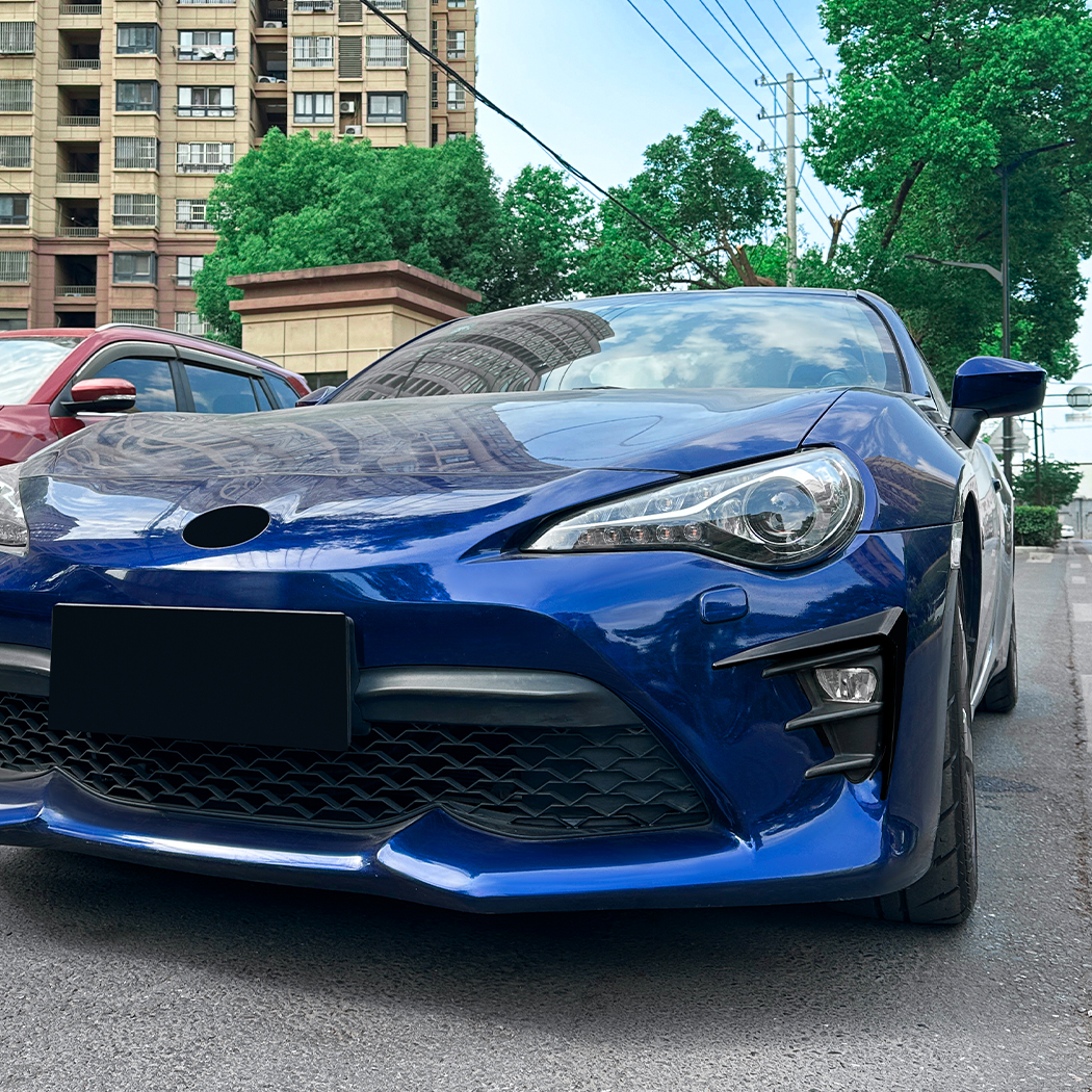AMP-Z Front Bumper Fins Spoiler Canards For Toyota GT86 Facelift 2017-2020