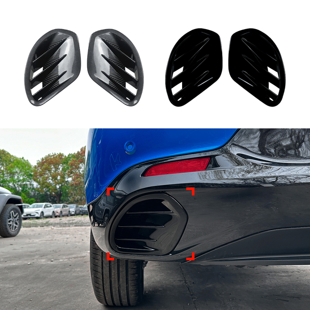 AMP-Z Rear Bumper Fins Spoiler Canards For Alfa Romeo Tonale 2023+ 