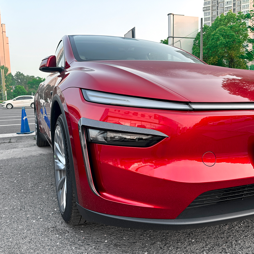 AMP-Z Front Bumper Fins Spoiler Canards For Tesla Model Y 2024+