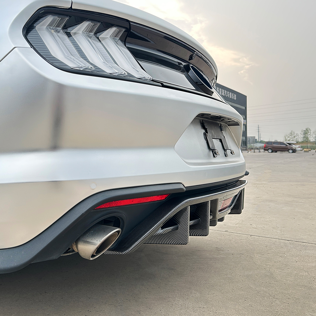 AMP-Z Rear Bumper Spoiler Lip For Ford Mustang MK6.5 2018-2023