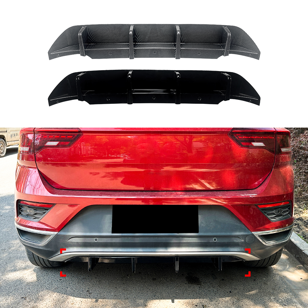 AMP-Z Rear Bumper Spoiler Lip For VW Volkswagen T-Roc Standard 2018-2022