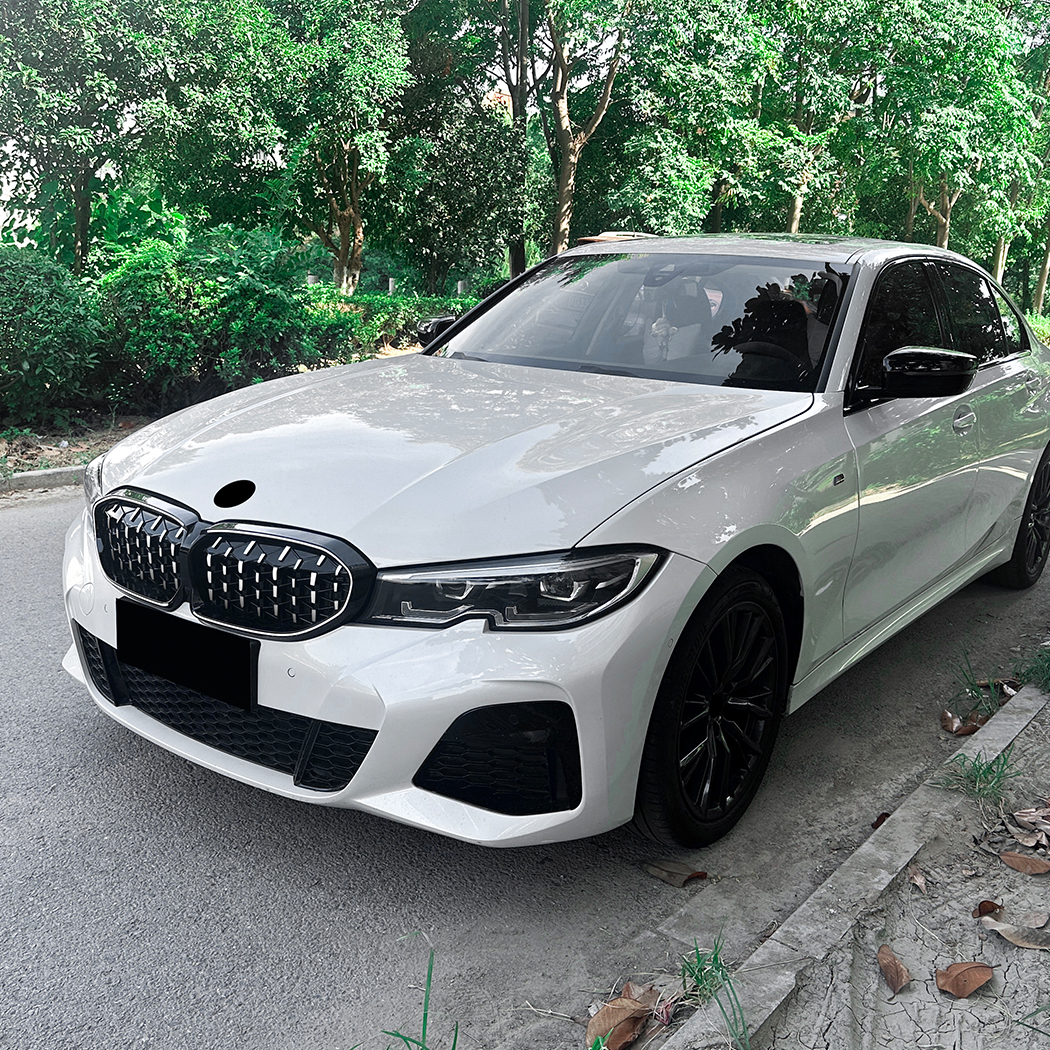 AMP-Z Front Bumper Grille Grill Black For BMW 3 Series G20 G21 Pre-facelift 2019-2022