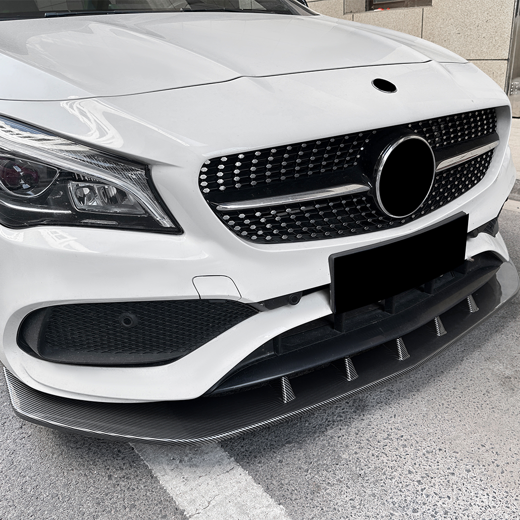 AMP-Z Front Bumper Lip Spiltter For Mercedes Benz CLA Class C117 Facelift AMG Line 2016-2019
