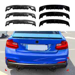 AMP-Z Rear Bumper Spoiler Lip For BMW 2 Series F22 F23 M Sport 2014-2019