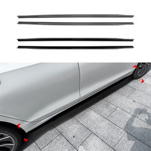 AMP-Z Side Skirt Rocker Panel Splitter Lip For VW Volkswagen Golf MK8 8.5 GTI Rline 2020+