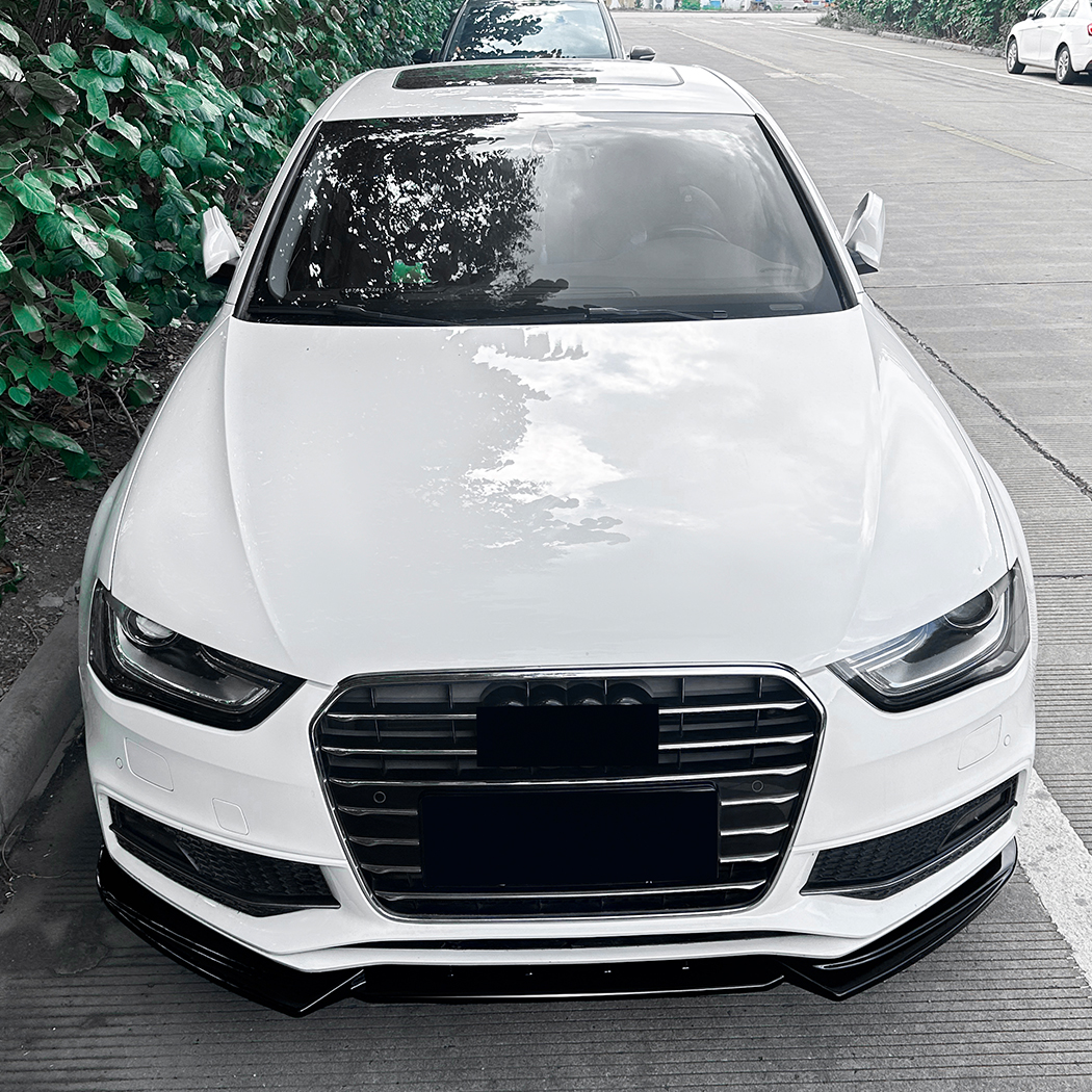 AMP-Z Front Bumper Lip Spiltter For Audi A4 B8.5 A5 8T Facelift Sline 2013-2016