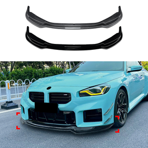 BMW 2 Series m2 G87 2023+ için amp-z ön tampon dudak karbon karbon siyahı