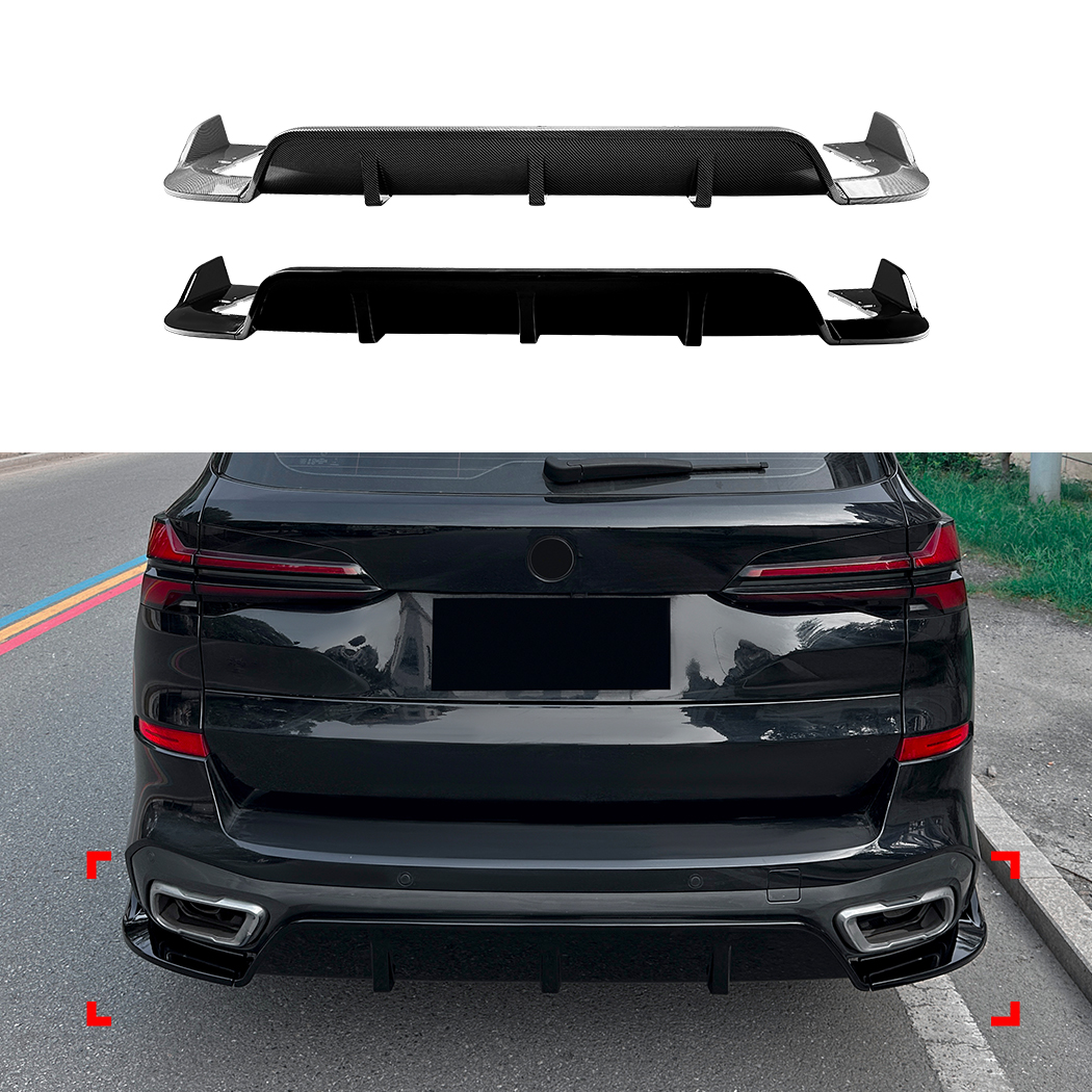 AMP-Z Rear Bumper Spoiler Lip Black For BMW X5 G05 M Sport 2019+