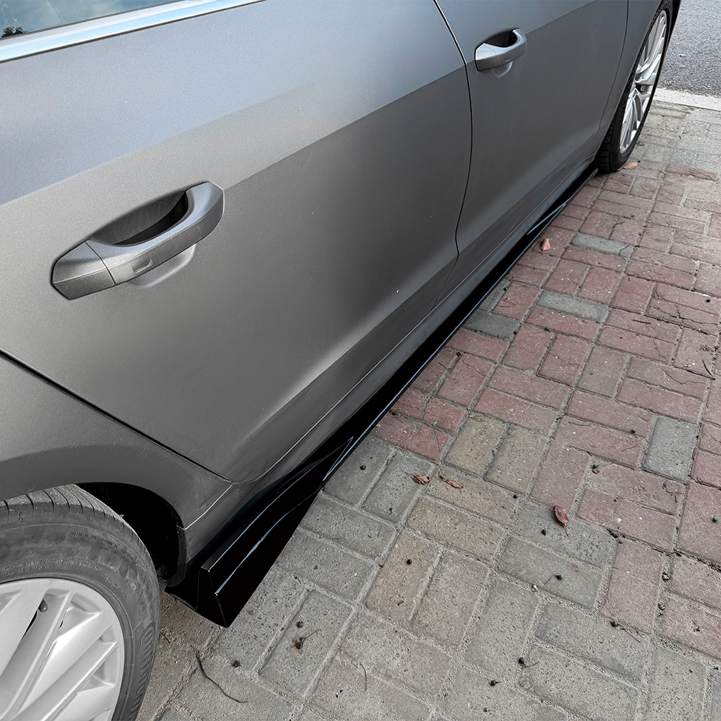 AMP-Z Side Skirt Rocker Panel Splitter Lip For Audi A7 S7 C8 2019+