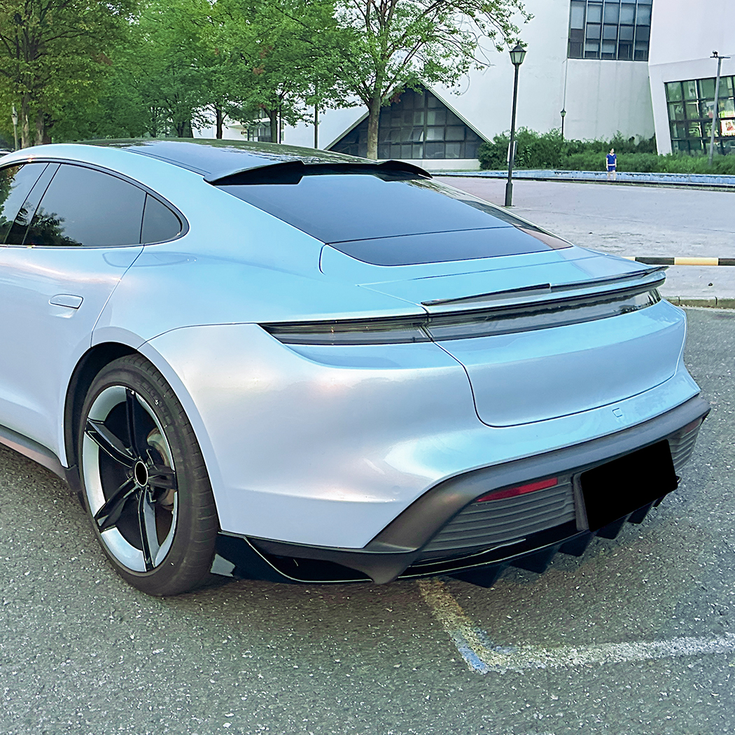 AMP-Z Rear Bumper Spoiler Lip For Porsche Taycan 2019+