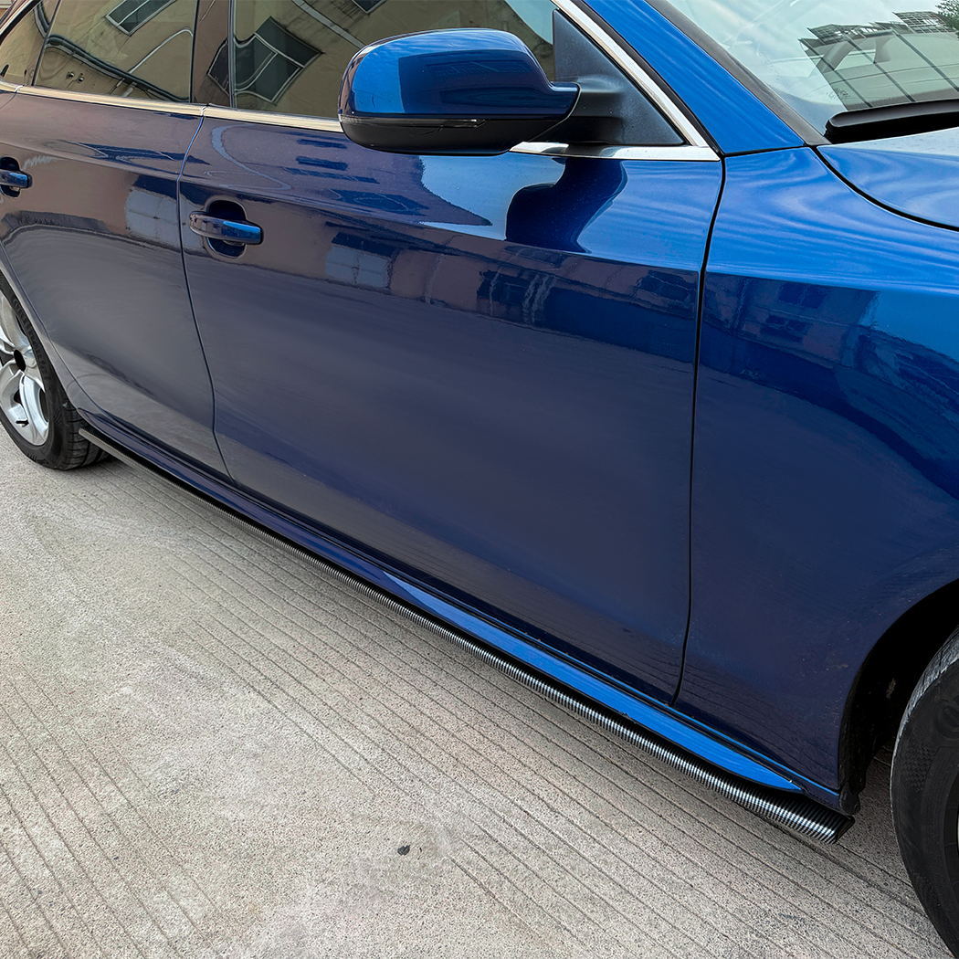 AMP-Z Side Skirt Rocker Panel Splitter Lip For Audi A5 8T Sportback 4-Doors 2007-2017