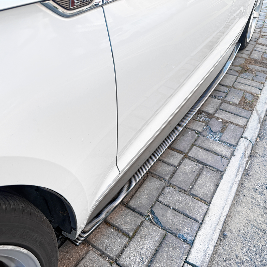 AMP-Z Side Skirt Rocker Panel Splitter Lip For Audi A5 S5 F5 Pre-facelift 4-doors Sportback 2017-2020