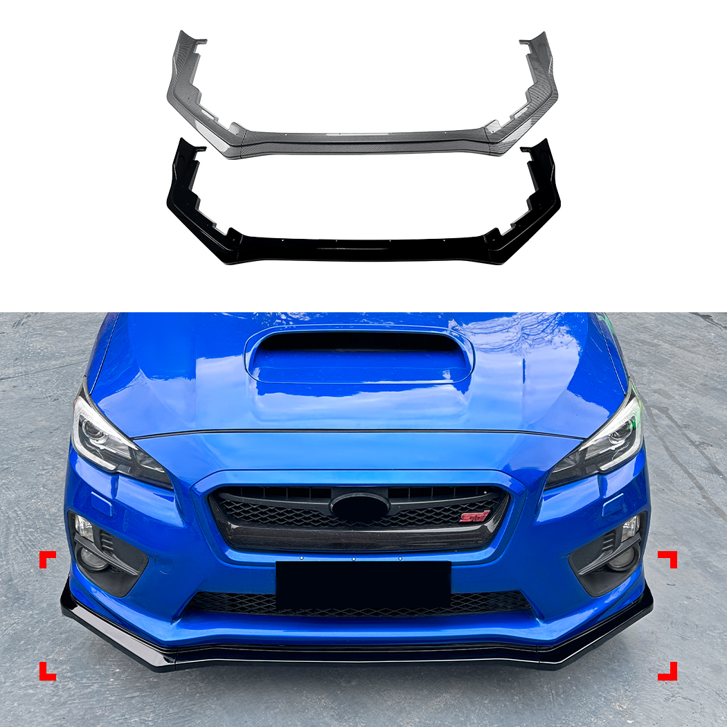 AMP-Z Front Bumper Lip Spiltter For Subaru WRX STI VA 2015-2021