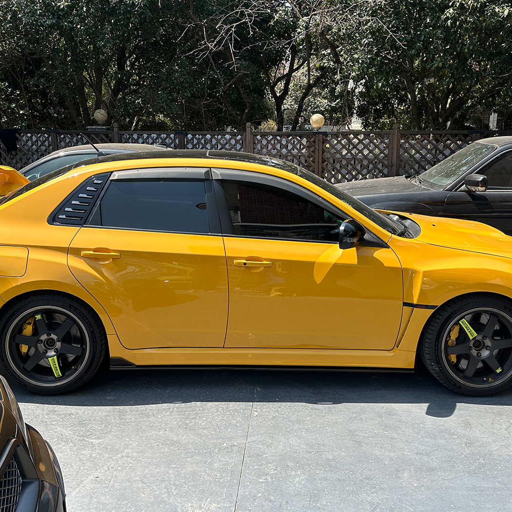 AMP-Z Side Skirt Rocker Panel Splitter Lip For Subaru Impreza WRX STI 2008-2014