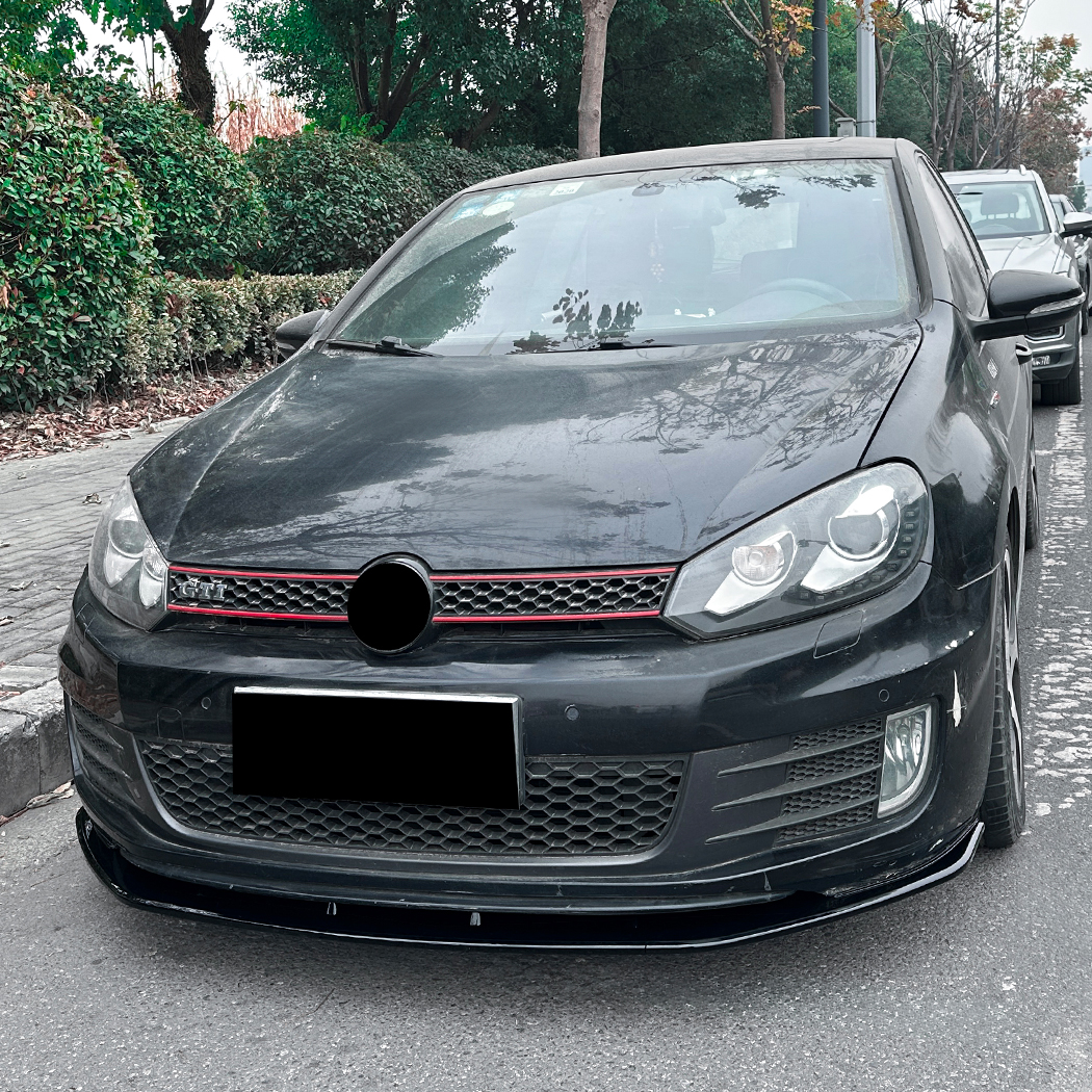 AMP-Z Front Bumper Lip Spiltter For VW Volkswagen Golf MK6 GTI 2008-2021