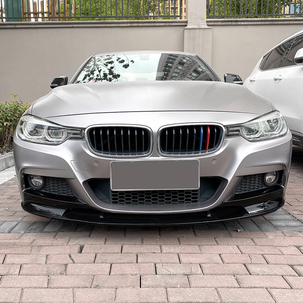 AMP-Z Front Bumper Lip Spiltter Front Side Splitter Sticker For BMW 3 Series F30 F31 M Pack 2013-2019