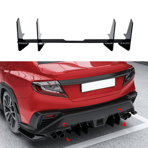 AMP-Z Rear Bumper Short Spoiler Diffuser Valance Lip For Ford Subaru WRX STI VB 2020+
