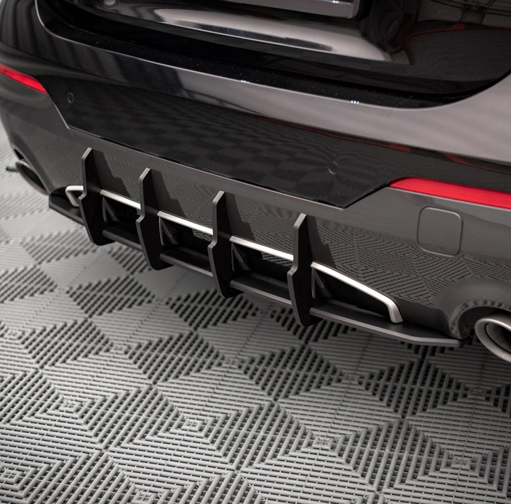 AMP-Z Rear Bumper Spoiler Diffuser Valance Lip For BMW 4 Series G22 G23 M Sport 2020+