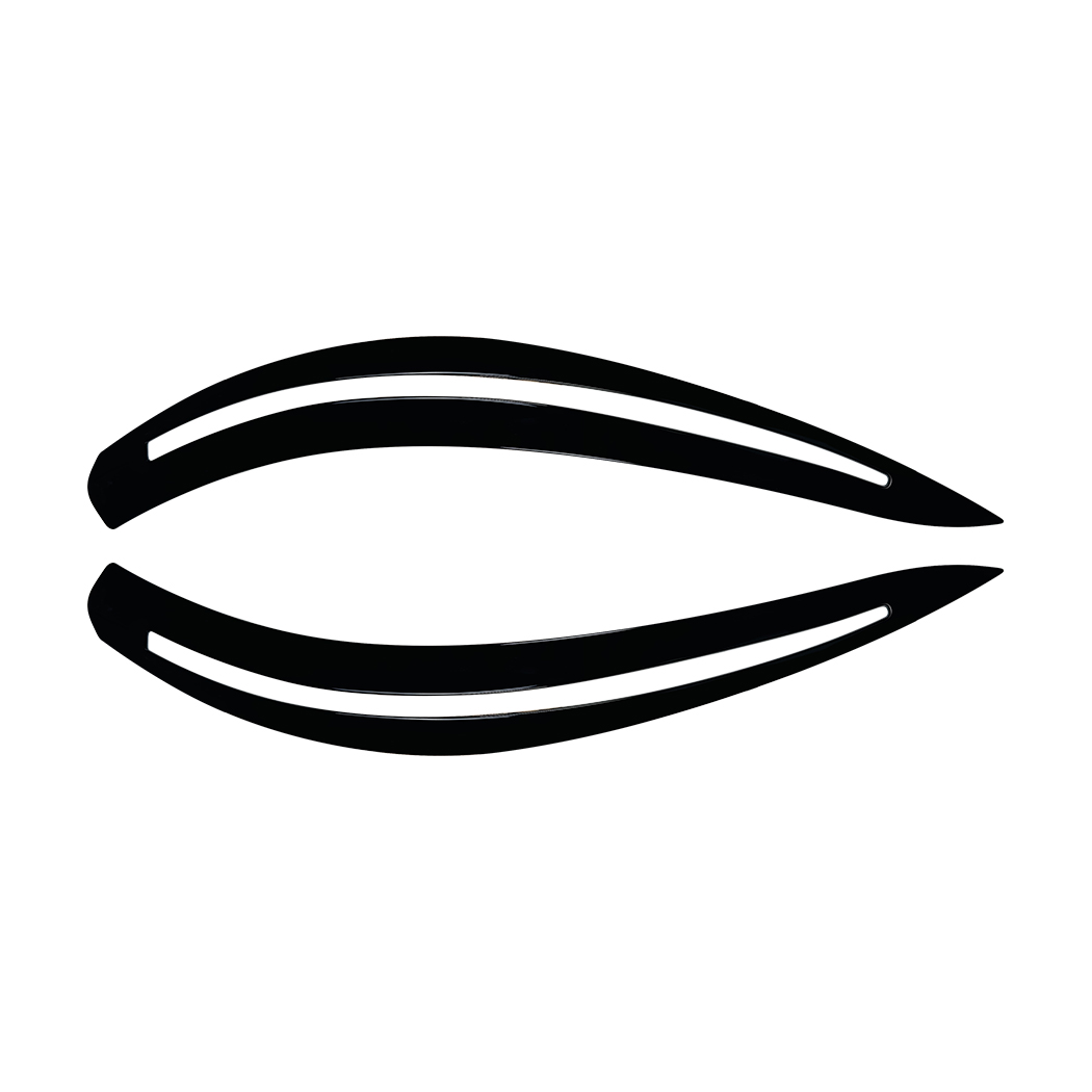 AMP-Z Headlight Eyebrows Eyelids Sticker For BMW 5 Series E60 E61 2004-2010