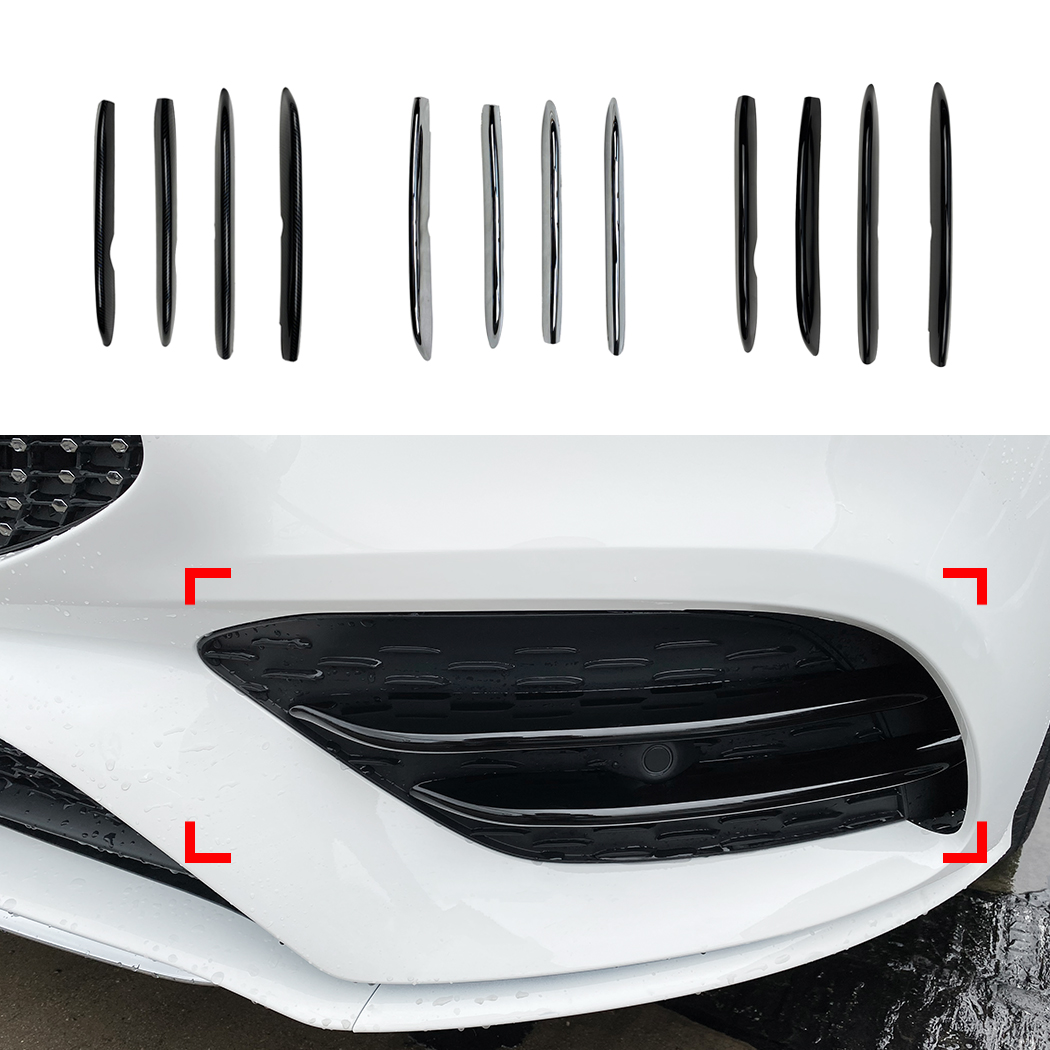 AMP-Z Front Bumper Fins Spoiler Canards For Mercedes Benz CLA Class C118 X118 2020+