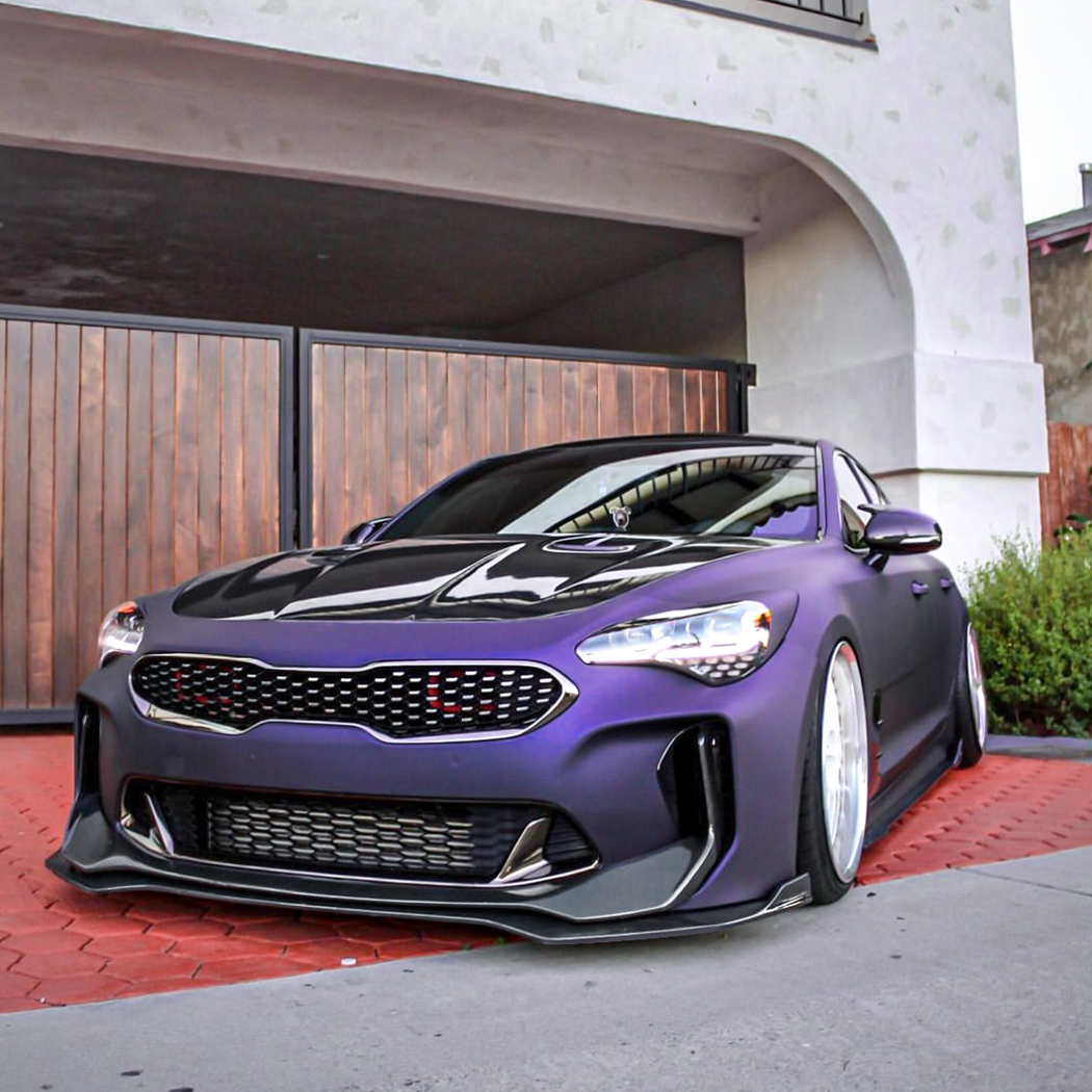 AMP-Z Front Bumper Lip Spiltter For Kia Stinger 2018+